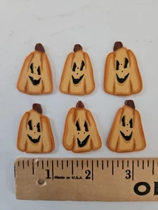 6X Just Another Button Company GROSSER JACK-O-LANTERN Knopf für Kreuzstich JABC - Bild 1 von 2