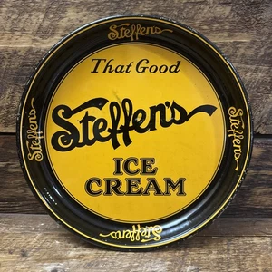 Antikes seltenes Steffens und 13" Eis Metall Tablett 30er Jahre - Bild 1 von 8