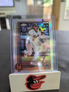 2025 Topps Chrome Francisco Lindor Refractor #170 New York Mets - Picture 1 of 2