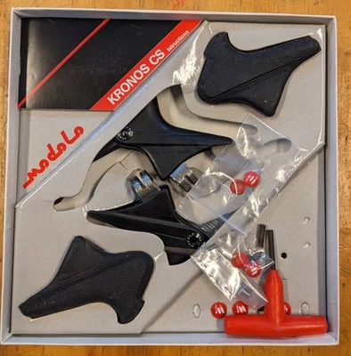 NOS Modolo Kronos CS Road Brake Lever Kit - Black - Image 1 of 4