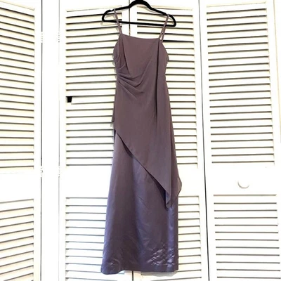Adrianna Papéll Occasions size 10 Purple Lilac Sheer Asymmetrical Overlay Gown - Image 1 of 4