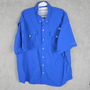 Columbia PFG Mens Size XL Omni-Shade Shirt Solid Button Vented Fishing Outdoor - Picture 1 of 14