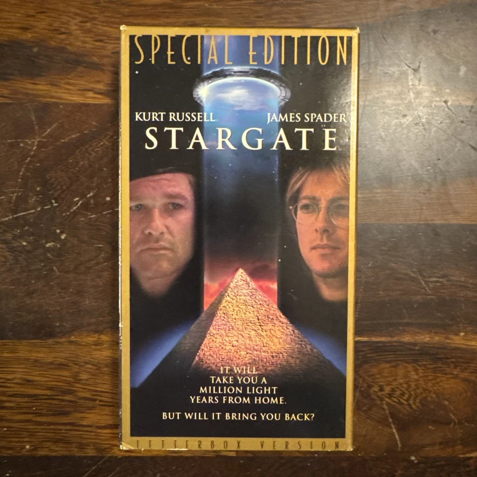 Stargate:VHS 1994,Letterboxed WS Edition:Kurt Russell, VIDCAPS TESTED HTF EX - Image 1 of 3