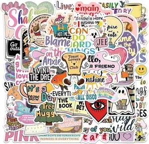 Hot Quotes Stickers, 50PCS Fashionable & Trendy Words Stickers Packs for Girls - Picture 1 of 8