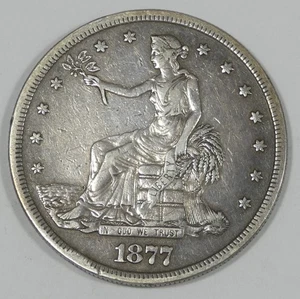Dólar comercial 1877-S dólar de plata muy fino - Imagen 1 de 4