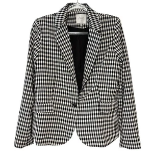 Maison d'Amélie PARIS Blazer Jacke Gingham Check kariert schwarz weiß - Bild 1 von 14