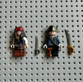 Lego Pirates of the Caribbean Minifigures set 4192 - Jack Sparrow, Barbosa