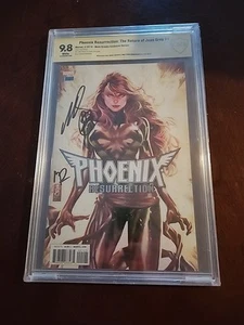 Phoenix Resurrection:The Return Of Jean Grey #1 CBCS 9.8 2 X Signed Mark Brooks - Picture 1 of 17