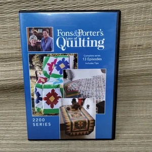Fons & Porter's Love of Quilting: 2200 Series (DVD) 13 Episodes How to Tips - Picture 1 of 4