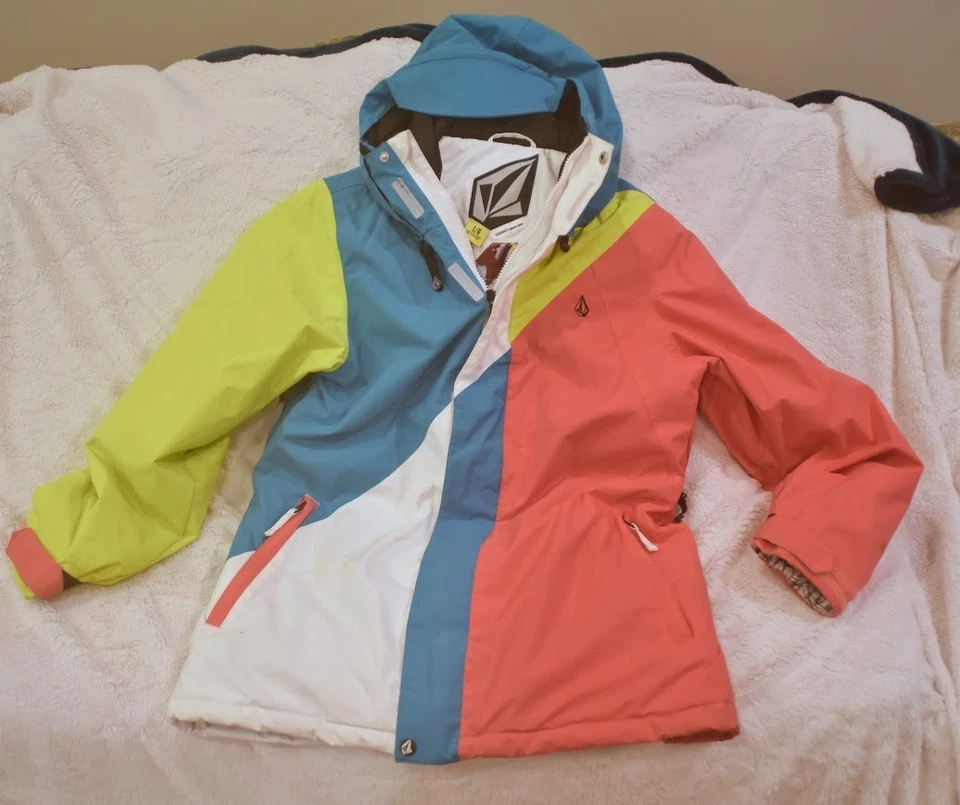 VOLCOM Thermonite 8000MM Ski and Snowboarding Jacket Women’s M multicolor black - Image 1 of 4