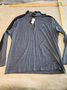 Camisa Pullover Callaway Para Hombres 2XL Azul Marino Profundo Brezo Cuarto Cremallera Golf Rendimiento - Imagen 1 de 7