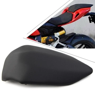 Rear Pillion Passenger Seat For 2012-2014 2013 Ducati 899 1199 Black Leather ABS - Image 1 of 4