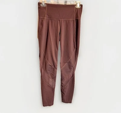 Leggings ajustados para mujer Athleta Mesh Shine Salutation 7/8 púrpura polvoriento talla pequeña” Foto 1 de 4