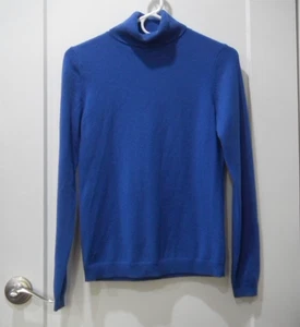 Suéter Uniqlo 100 % cachemir para mujer cuello alto azul ligero talla XS - Imagen 1 de 4