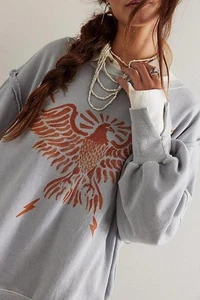 Pullover Free People We The Free Graphic Camden Talla L - Imagen 1 de 8