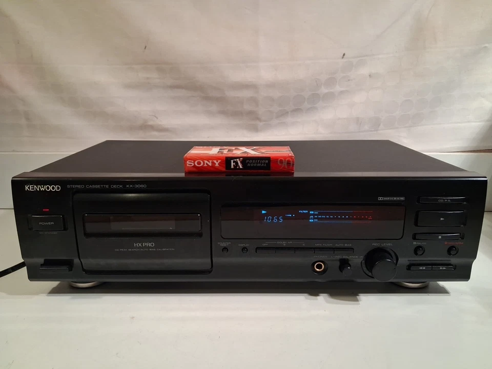 Kenwood KX 3060 Tapedeck SAMMLER Kassettendeck in Schwarz÷Kassette In OVP Sony - Bild 1 von 4