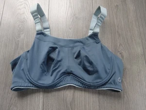 M&S MARKS & SPENCER GOODMOVE DARK AIRFORCE BLUE SPORTS BRA UK SIZE 40A - Picture 1 of 5