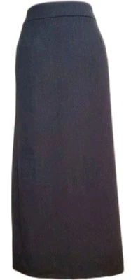 Harve Bernard vtg 90s wool heather gray pleated maxi skirt 12 - Image 1 of 4