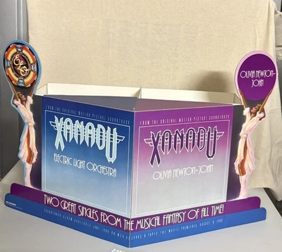 Xanadu Movie Display Record Store 7 дюймов синглы ELO саундтрек Оливия Ньютон Джон - Изображение 1 из 4
