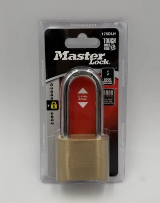 Master Lock 175DLH Brass Resettable Combination Padlock 2 x 2-1/4 in. - Image 1 of 3