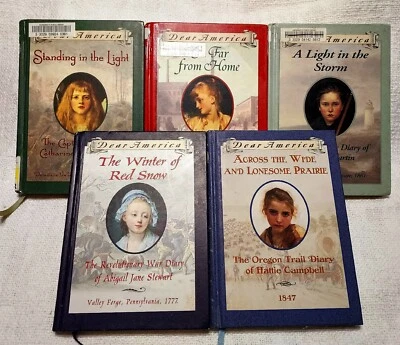 Dear America Lot of 5 Fiction Diaries Civil War, Oregon Trail, Etc - Image 1 of 4