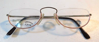 Vintage ELITE Tercel #17 (Gold/Pink) 50/20 1/2 Eye Eyeglass Frame NOS #L11 - Image 1 of 4