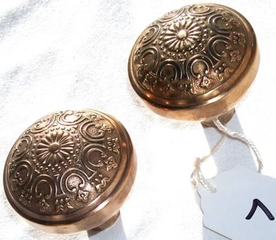 Antique Yale & Towne “Etrurian” Bronze Door Knob c.1890s  Lot of Two - Image 1 of 4