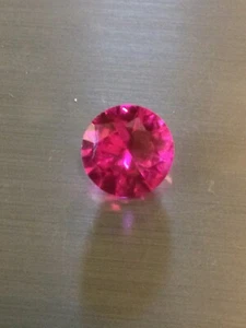 Pink Sapphire, 2.45 Carats, Round Cut, Naturally Mined, Not Enhanced, Gemstone  - Picture 1 of 2