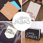 Happy Easter Metal Cutting Die Rabbits Swirly Font Craft Cute Making Card D2J5
