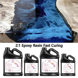 Epoxy Resin 2:1 Ratio Casting Super Clear Craft Coating Paste AB Liquid Art Kit - Picture 1 of 12