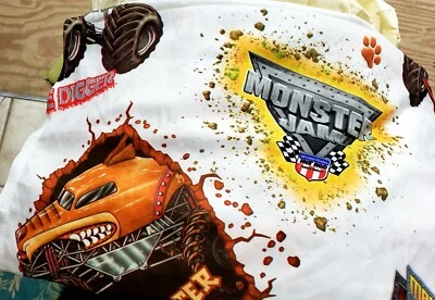 2014 Monster Jam Grave Digger Twin Size Flat Sheet - Image 1 of 4