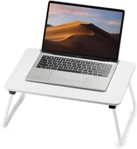 Fisyod Bureau à tour pliable léger et mini - Blanc - Photo 1/3