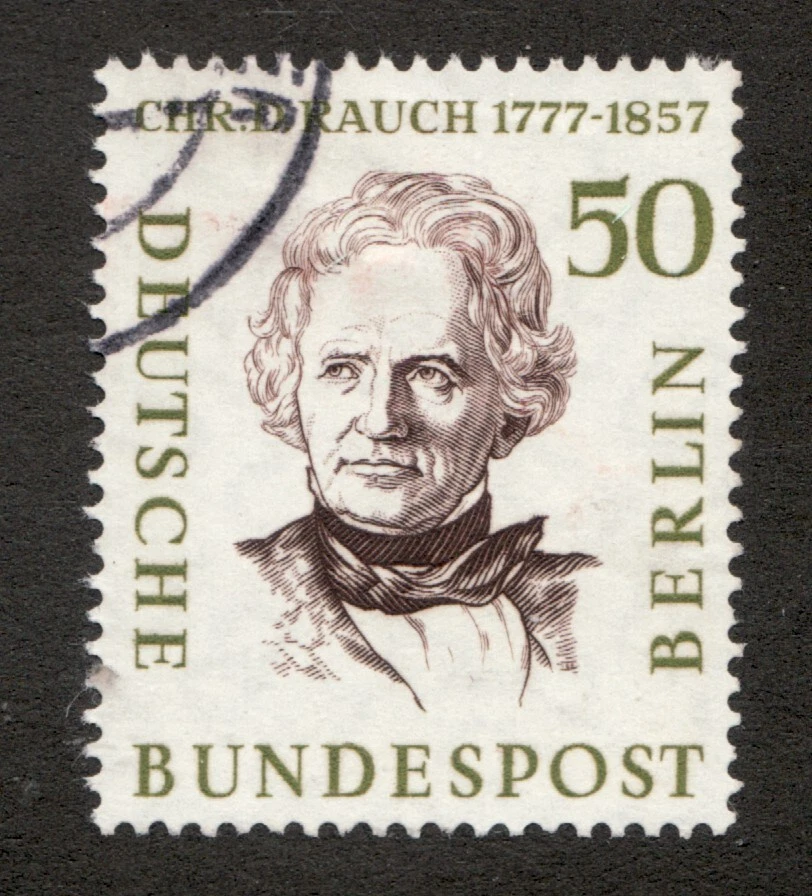 Alemania Berlín 1957 Sc# 9N156 - 50pf Chr. D. Rauch, escultor - Usado Cv$5,75 Foto 1 de 1