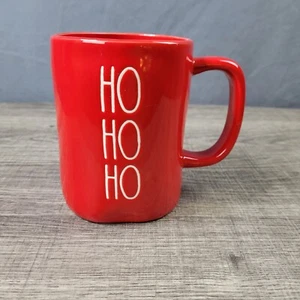 Rae Dunn Artisan Collection Farmhouse Red Ho Ho Ho Christmas Mug - Picture 1 of 6