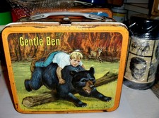 Gentle Ben`1968`A Small Boy And A Huge Bear,Aladdin Ind,Metal Lunchbox,Free 2 US