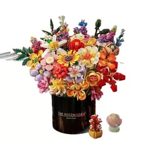 Blumenstrauß Bauset, Botanische Sammlung Baustein Spielzeug, Rosen Dekor - Bild 1 von 24