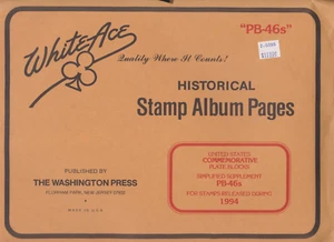 White Ace 1994 Commem. Plattenblöcke Simp., "PB-46s" Ergänzung, Neu! - Bild 1 von 1