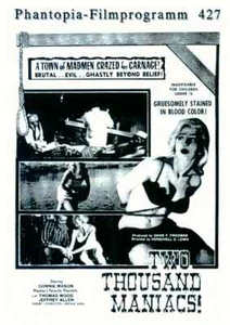 PHANTOPIA Filmprogramm Nr. 427 - Two Thousand Maniacs (04 Seiten) - Foto 1 di 1