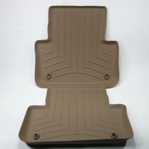 WeatherTech 454463 Rear Floor Liner for Jaguar XF w/Rear Reten 2nd Row Grey - Picture 1 of 6