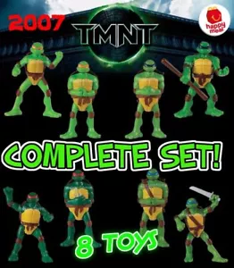 MIP SET 8 McDonald's 2007 TEENAGE MUTANT NINJA TURTLES Schildkröte TMNT Actionfigur - Bild 1 von 5