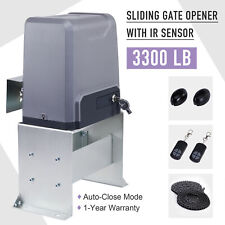 Smart Sliding Gate Opener with IR Sensors Remote Controls 3300lb 550W Motor