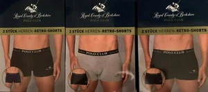  Herren Polo 2er-Pack Boxershorts Slips Stretch Baumwolle Kofferraum Unterwäsche UVP27 BR213  - Bild 1 von 11