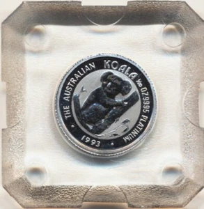 1/20 oz 5$ Australien Platinmünze Koala 1993 in Originalkapsel BU, Ko0630 - Picture 1 of 2