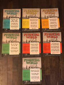 (7) Financial World Magazines 1947 New York City