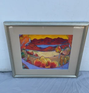 Maudie Raphael Original Painting: Brilliance of Autumn (Acrylic on Paper) – 14" - Picture 1 of 14