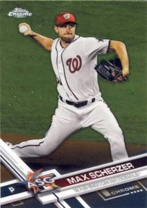(10) 2017 Topps Chrome Update MAX SCHERZER All Star LOT #HMT65 Nationals - Picture 1 of 1