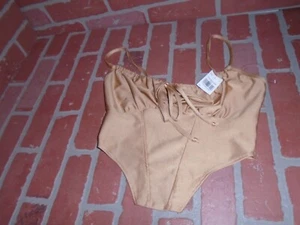 LOVE J TEEN GIRLS GOLD SLEEVELESS TOP SIZE MEDIUM NEW WITH TAGS - Picture 1 of 5