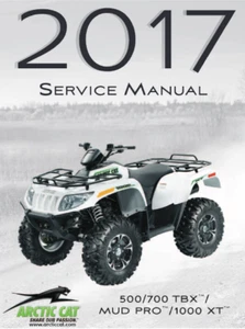 Arctic Cat Alterra 500 700 1000 Manual de servicio | XT TBX MudPro | 2017 | CD O EE. UU. - Imagen 1 de 11