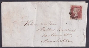 1841 1d Red Black Plate 9 QH 4m Cockermouth to Manchester FU Cat. £375.00 - Picture 1 of 2
