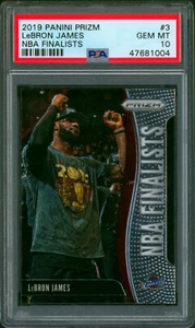 2019-20 Panini Prizm NBA Finalists LEBRON JAMES 3 Lakers SP Rare Gem Mint PSA 10 - Picture 1 of 2